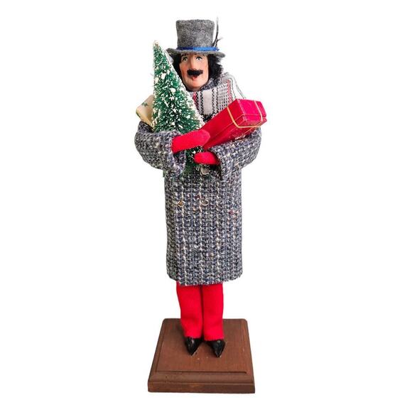 Christmas Carolers Chester The High Towers of‎ Holly Gentleman Mustache Gift Vtg - Picture 1 of 9